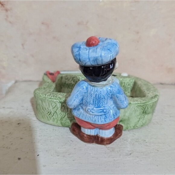 Fitz & Floyd Golfer Business Card Holder trinket dish soap dish - Picture 4 of 6